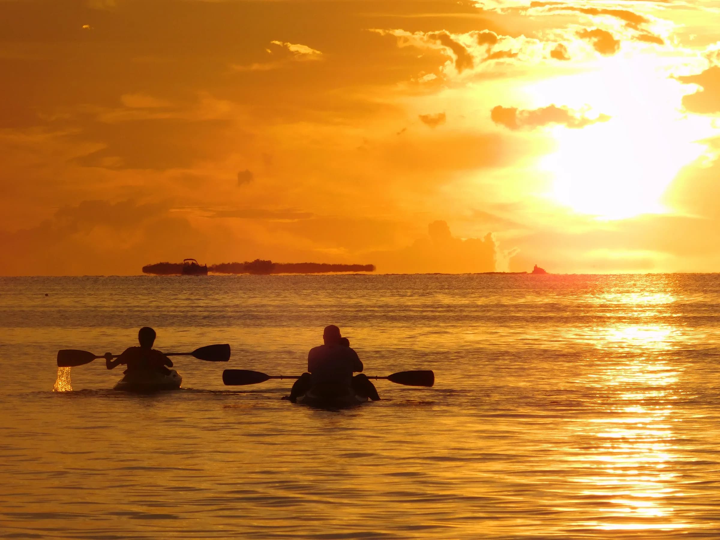 Sunset on the water